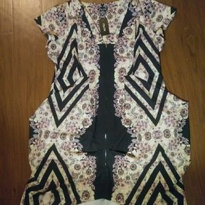 City Chic 16W Flower Print Dress